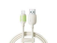 Joyroom S-A53 3A USB-A - Cabo Lightning com Ponta Fluorescente 1,2m - Bege