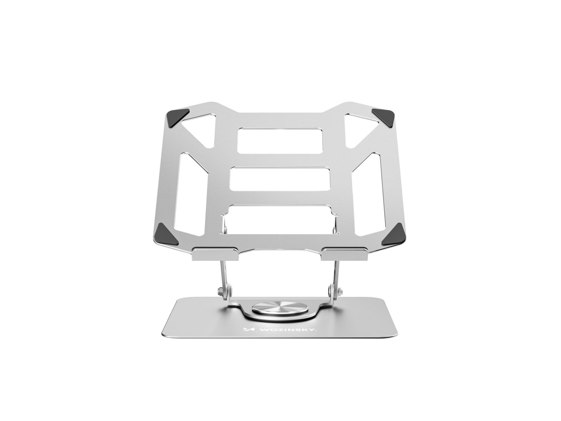 Soporte rígido Wozinsky WDCX-X19-AB con rotación de 360° para portátiles y tabletas - Plateado