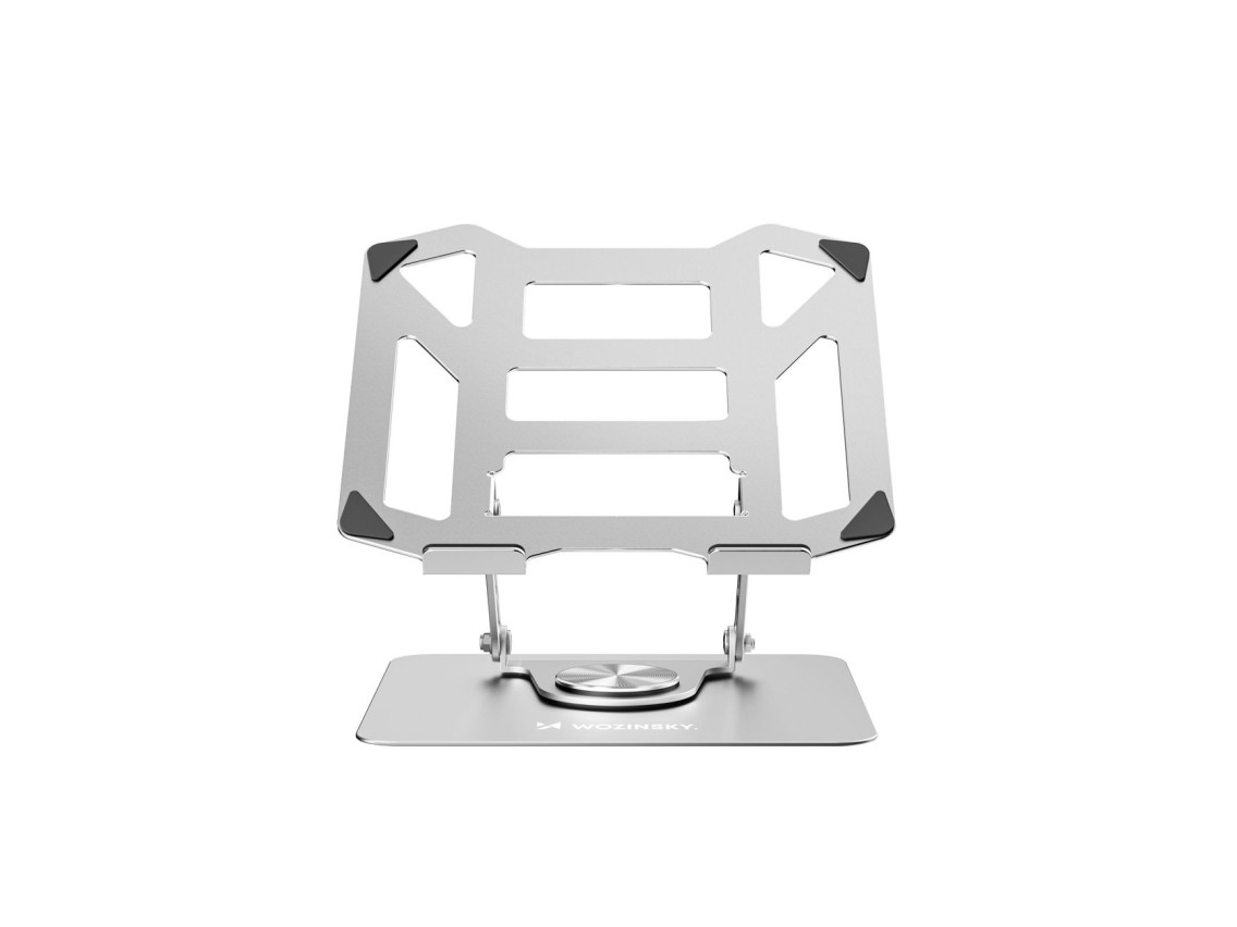 Soporte rígido Wozinsky WDCX-X19-AB con rotación de 360° para portátiles y tabletas - Plateado