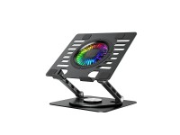 Soporte de refrigeraci�n Wozinsky WDCX-X16-AS CoolBase RGB de 360� para port�til y tableta - Negro