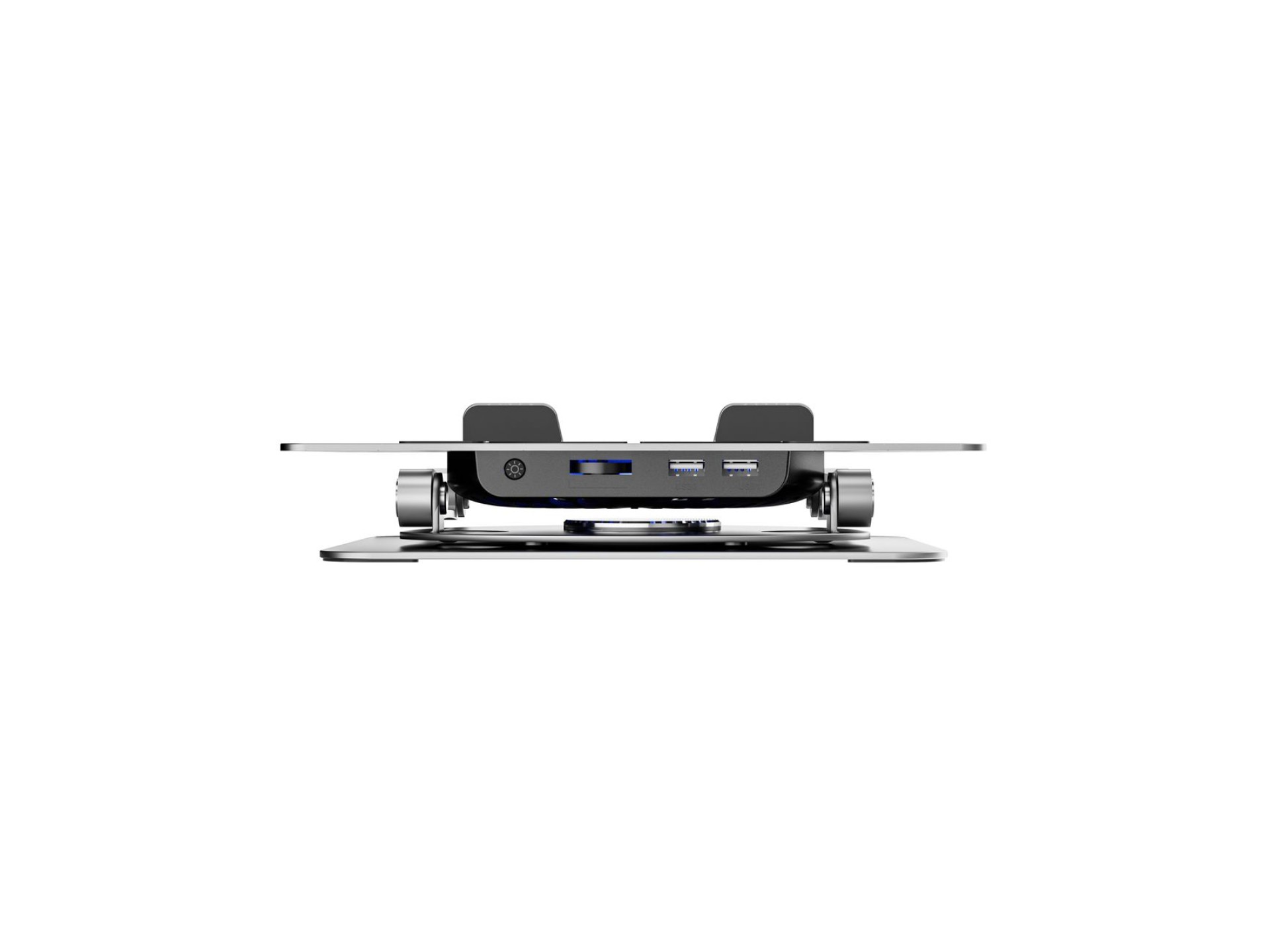 Suporte de resfriamento Wozinsky WDCX-X16-AS CoolBase RGB 360° para laptop e tablet - prata