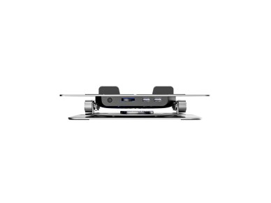 Suporte de resfriamento Wozinsky WDCX-X16-AS CoolBase RGB 360� para laptop e tablet - prata