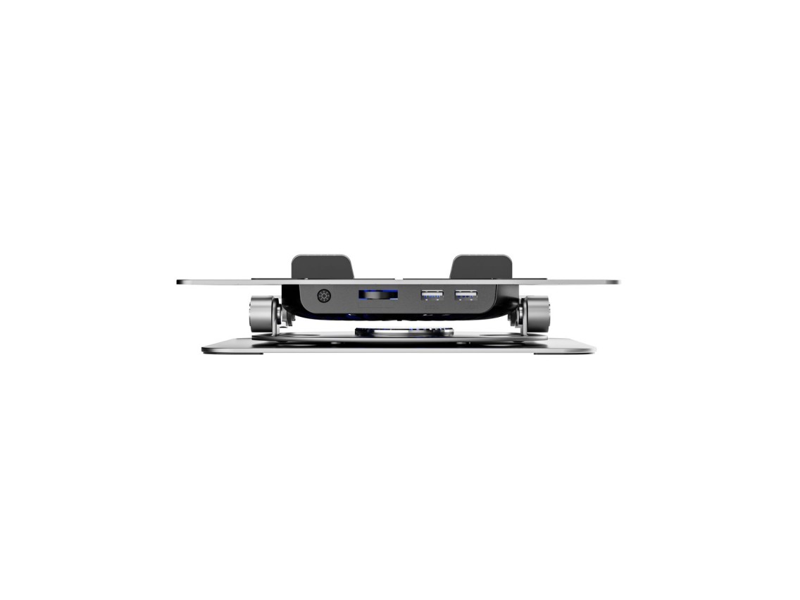 Suporte de resfriamento Wozinsky WDCX-X16-AS CoolBase RGB 360° para laptop e tablet - prata