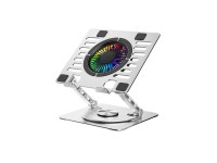 Suporte de resfriamento Wozinsky WDCX-X16-AS CoolBase RGB 360° para laptop e tablet - prata Suporte de resfriamento Wozinsky WDCX-X16-AS CoolBase RGB 360° para laptop e tablet - prata