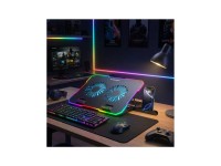 Base de resfriamento para notebook gamer Wozinsky WDCX-A26 NitroCool RGB - Preta