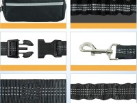 Cinturón Wozinsky WPST-01 con bolsillo y correa elástica para correr con perro - Negro Cinturón Wozinsky WPST-01 con bolsillo y correa elástica para correr con perro - Negro