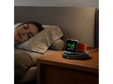 Joyroom JR-W12 foldable inductive charger for Apple Watch - black Joyroom JR-W12 foldable inductive charger for Apple Watch - black