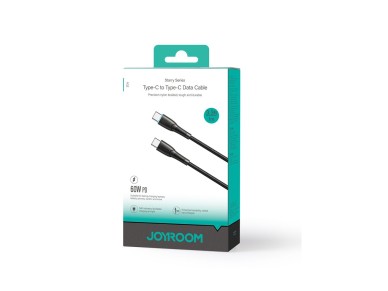 Joyroom Starry Series SA32-CC3 USB-C / USB-C cable 60W 1m - black Joyroom Starry Series SA32-CC3 USB-C / USB-C cable 60W 1m - black