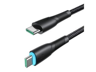 Joyroom Starry Series SA32-CC3 USB-C / USB-C cable 60W 1m - black Joyroom Starry Series SA32-CC3 USB-C / USB-C cable 60W 1m - black