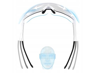 �culos de ciclismo Rockbros fotocrom�ticos com prote��o UV e lente corretiva - Branco