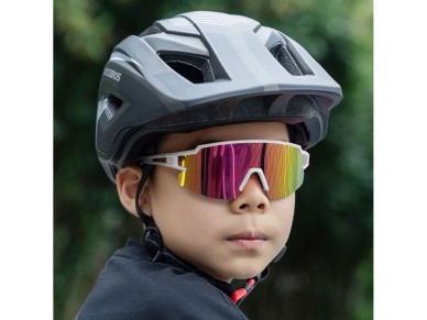 Gafas de ciclismo Rockbros para niños, polarizadas, con protección UV, color blanco. Gafas de ciclismo Rockbros para niños, polarizadas, con protección UV, color blanco.