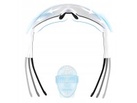 Óculos de ciclismo Rockbros fotocromáticos com proteção UV e lente corretiva - Branco Óculos de ciclismo Rockbros fotocromáticos com proteção UV e lente corretiva - Branco