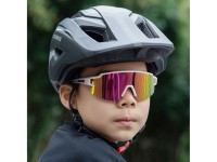 Rockbros Kids Cycling Glasses, Polarized, UV Protection, Children's - White Rockbros Kids Cycling Glasses, Polarized, UV Protection, Children's - White