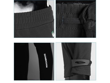 Pantalones deportivos cortavientos para ciclismo Rockbros Patrol, talla L - Negro Pantalones deportivos cortavientos para ciclismo Rockbros Patrol, talla L - Negro
