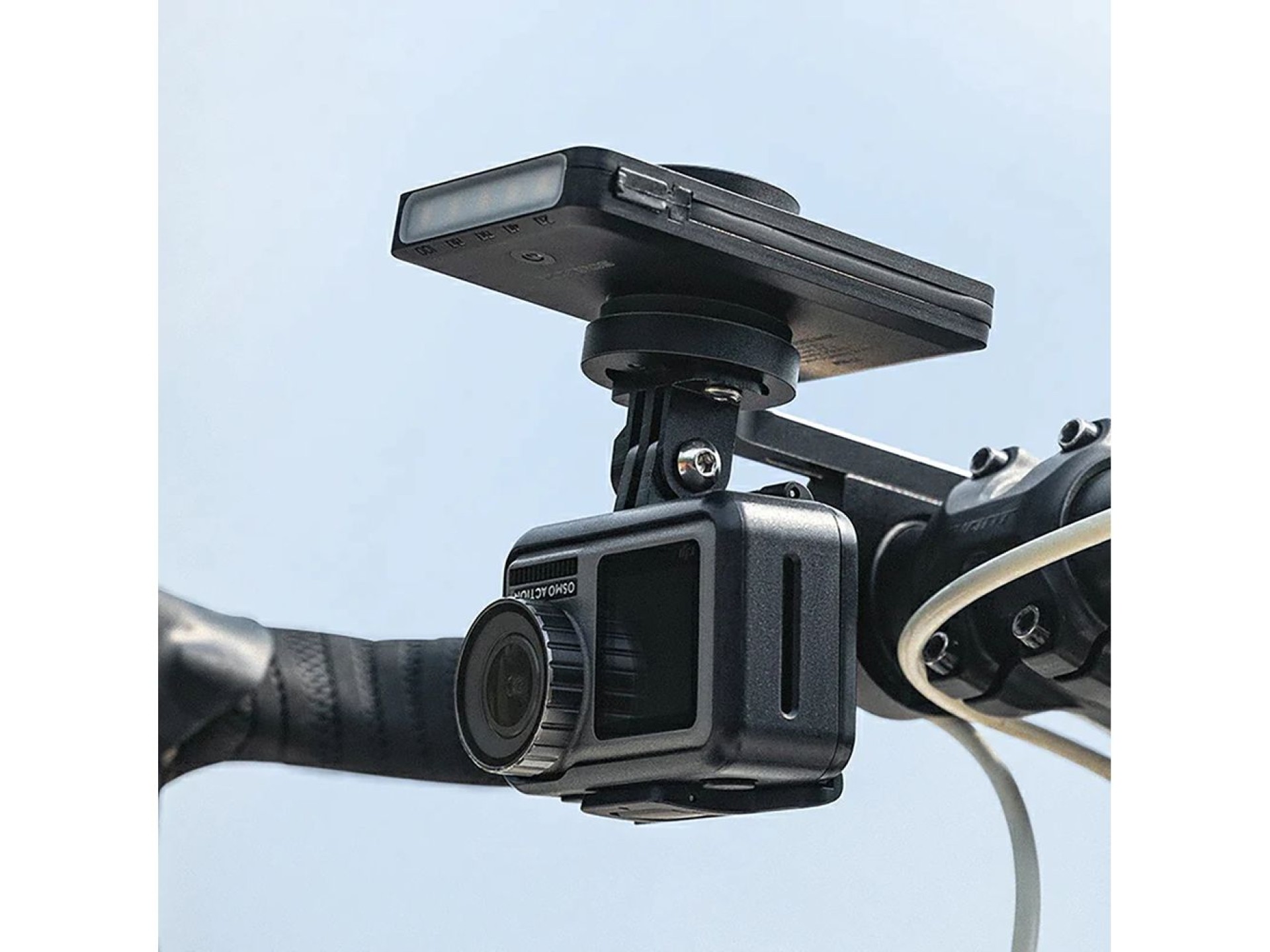 Luz delantera para bicicleta Rockbros JP008 con batería externa de 5000 mAh y 150 lm, IPX6 - negra