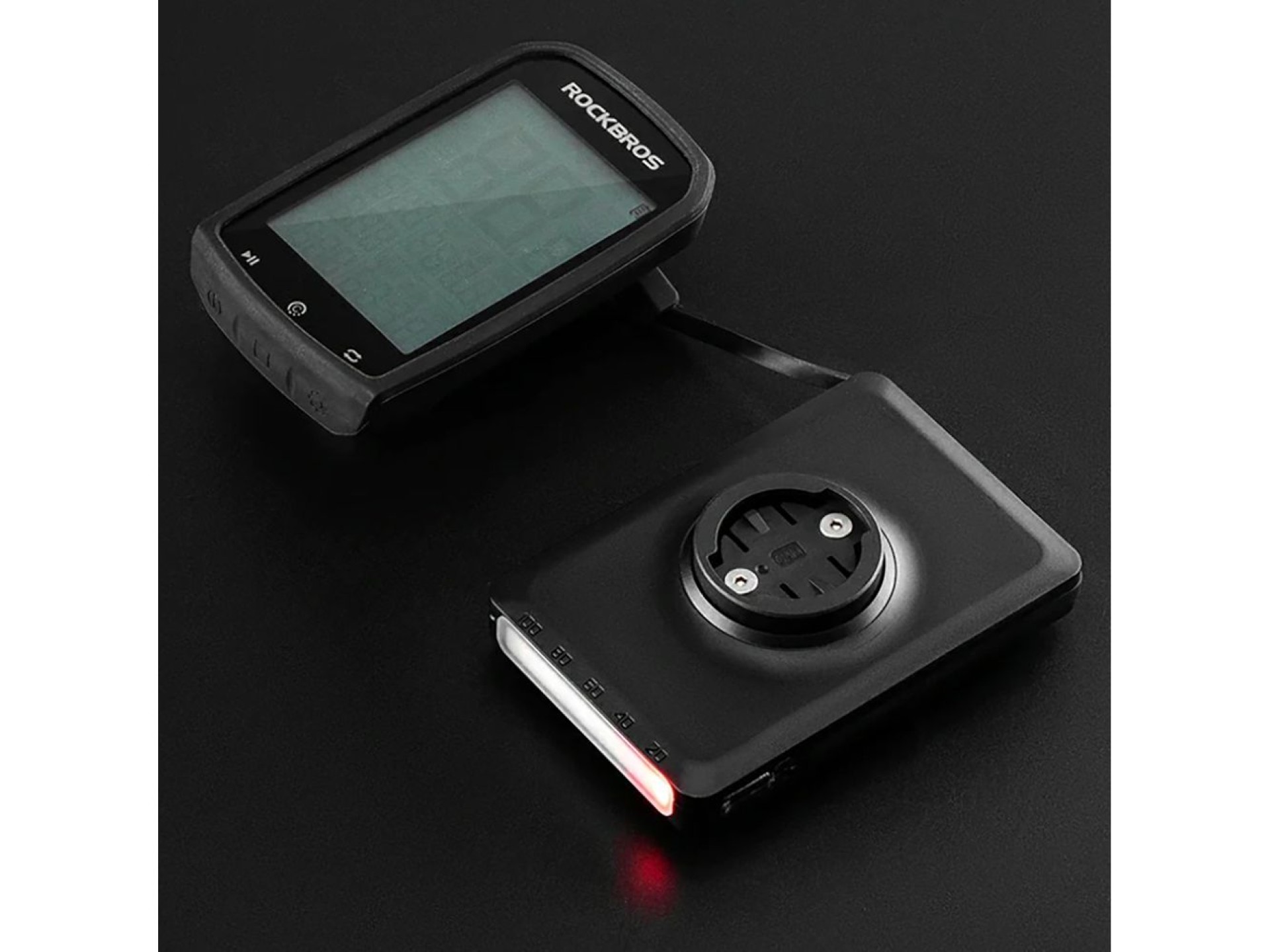 Luz delantera para bicicleta Rockbros JP008 con batería externa de 5000 mAh y 150 lm, IPX6 - negra