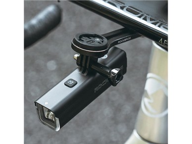 Luz delantera para bicicleta Rockbros RHL1500 5000mAh 1500lm IPX6 - negra Luz delantera para bicicleta Rockbros RHL1500 5000mAh 1500lm IPX6 - negra