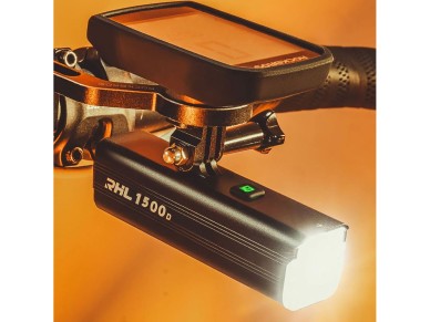 Luz delantera para bicicleta Rockbros RHL1500 5000mAh 1500lm IPX6 - negra Luz delantera para bicicleta Rockbros RHL1500 5000mAh 1500lm IPX6 - negra