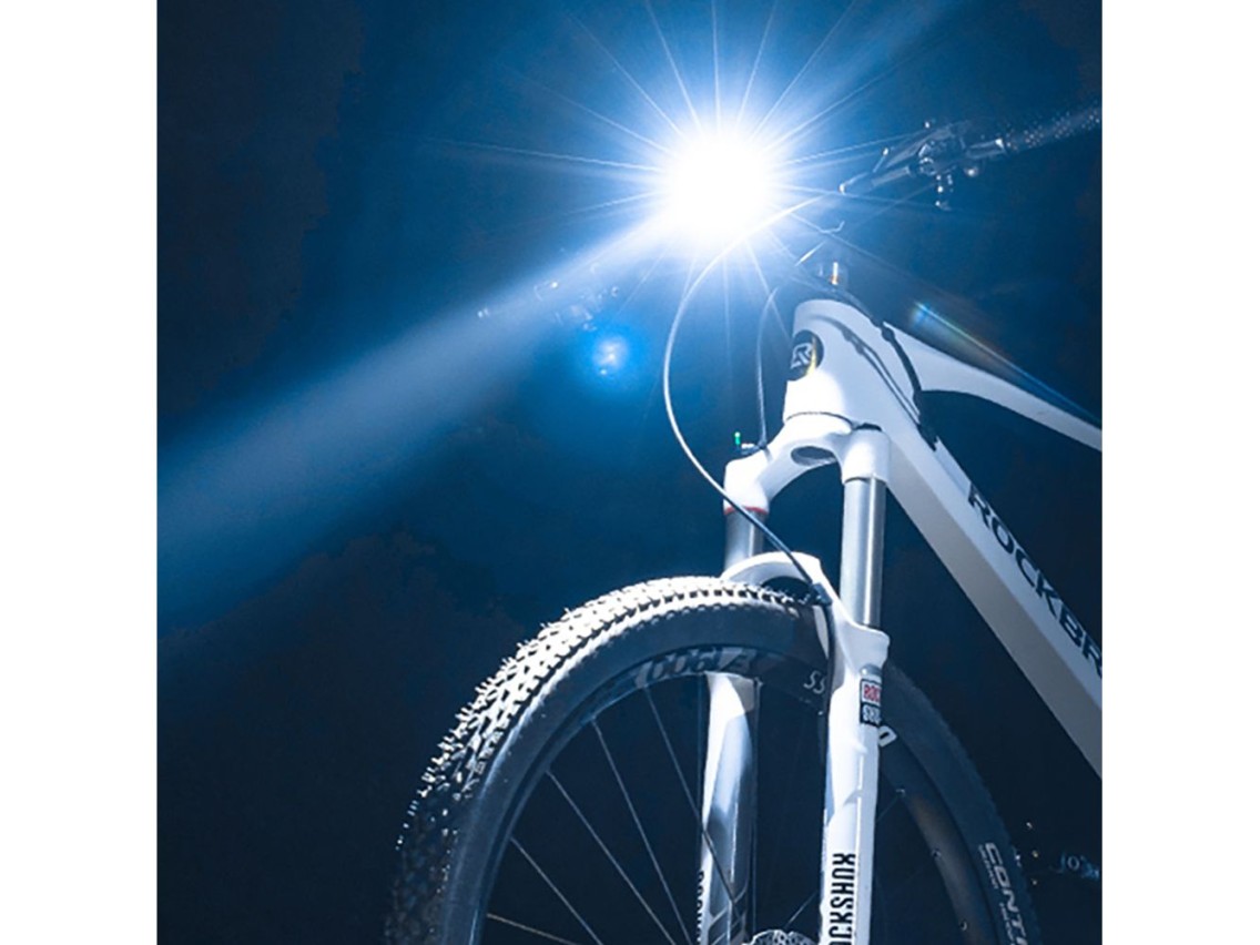 Luz dianteira para bicicleta Rockbros RHL600, 600lm, 2600mAh, IPX6 - preta