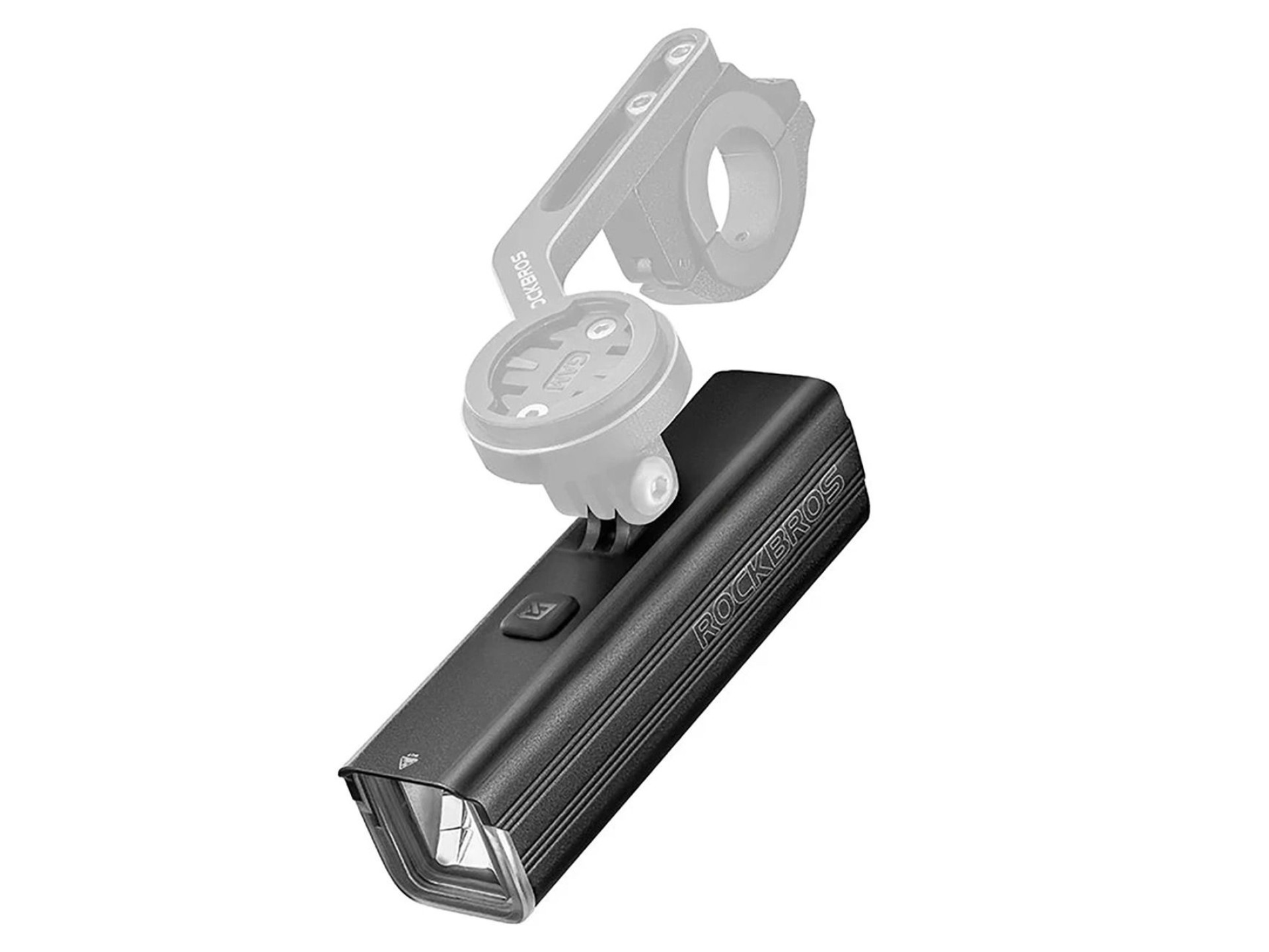 Luz dianteira para bicicleta Rockbros RHL1500 5000mAh 1500lm IPX6 - preta