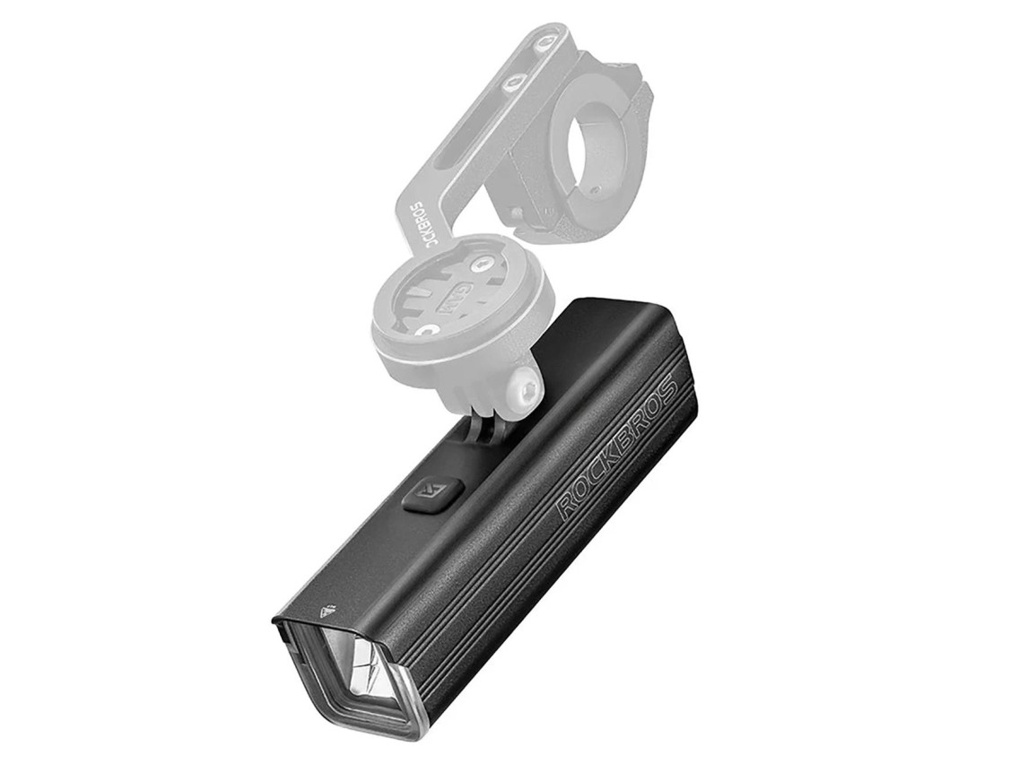 Luz dianteira para bicicleta Rockbros RHL1500 5000mAh 1500lm IPX6 - preta