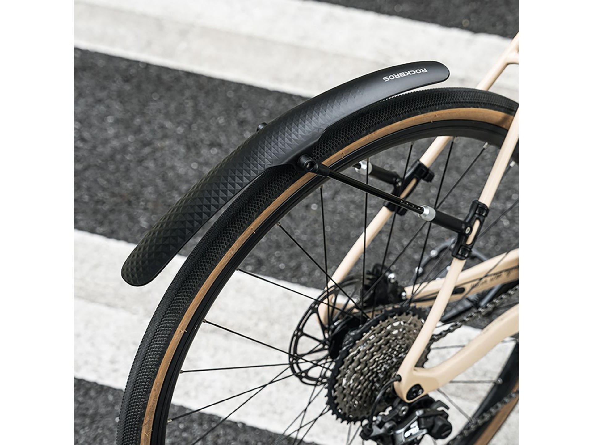 Para-lama de bicicleta Rockbros 28210007001, universal, ajustável - preto