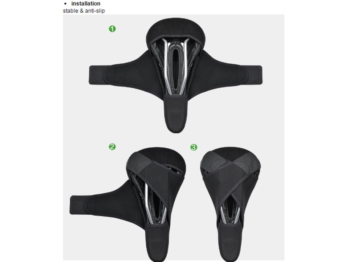 Rockbros LF047-S silicone gel bicycle seat cover size M - black