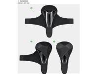 Rockbros LF047-S silicone gel bicycle seat cover size M - black