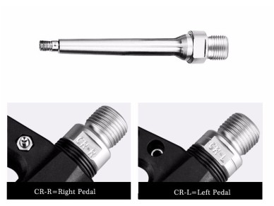 Pedais de bicicleta Rockbros 2017-12CBK em nylon - Preto Pedais de bicicleta Rockbros 2017-12CBK em nylon - Preto