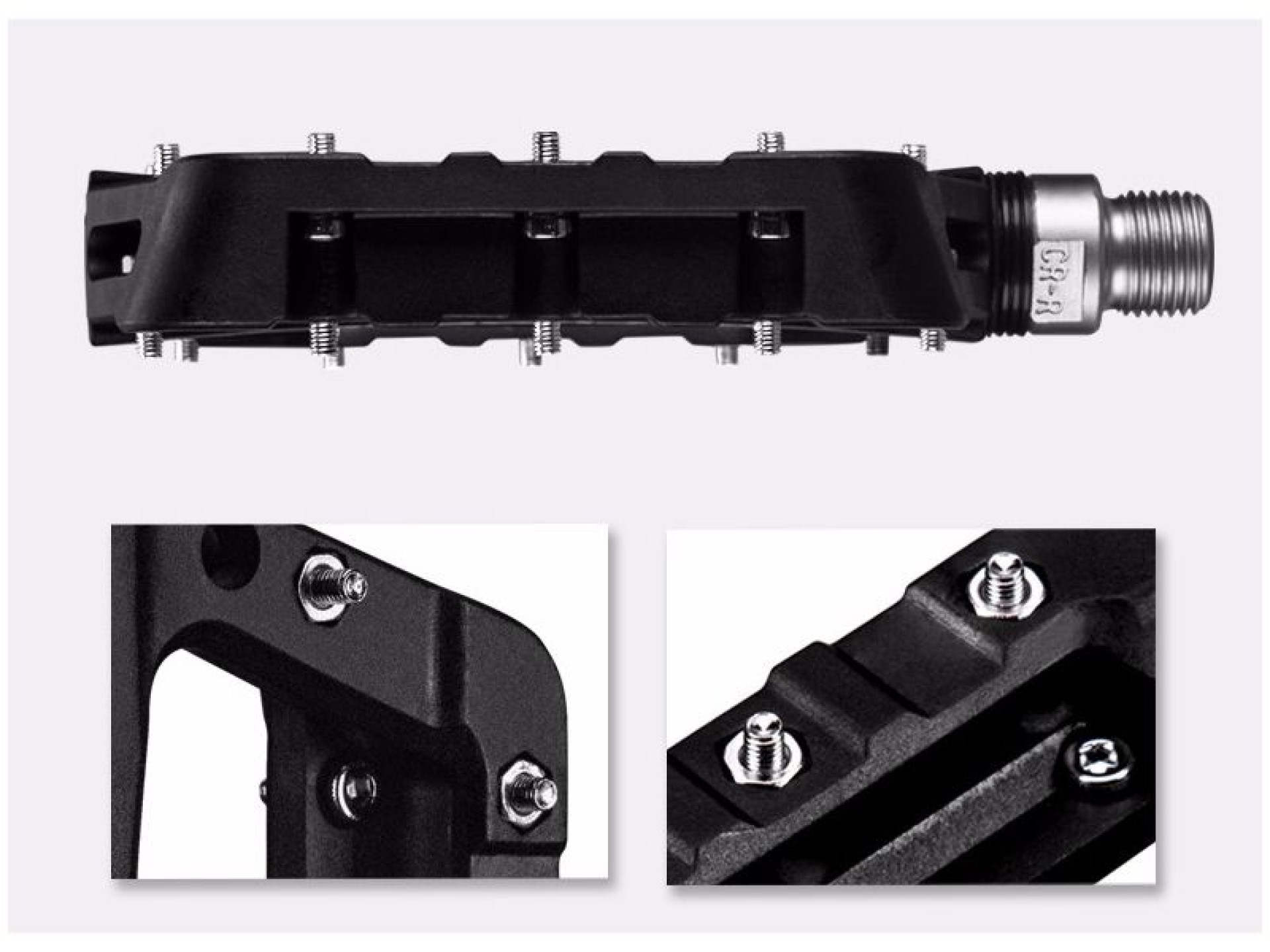 Rockbros 2017-12CBK Nylon Bicycle Pedals - Black