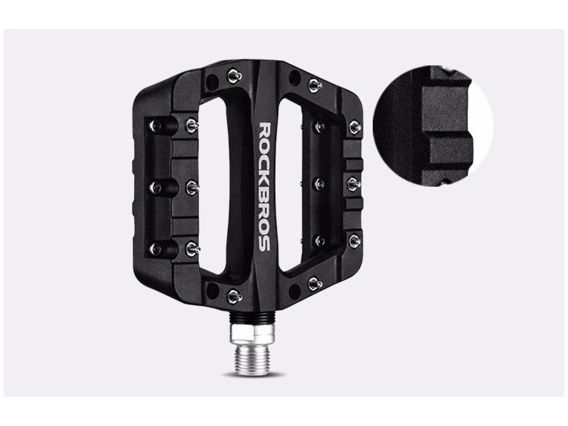 Rockbros 2017-12CBK Nylon Bicycle Pedals - Black