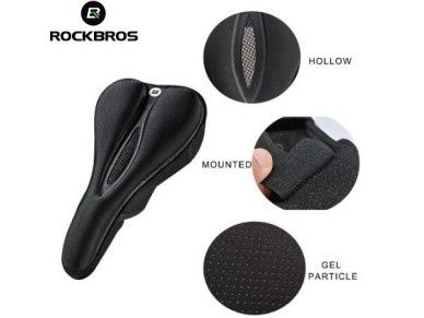Rockbros LF047-S silicone gel bicycle seat cover size M - black
