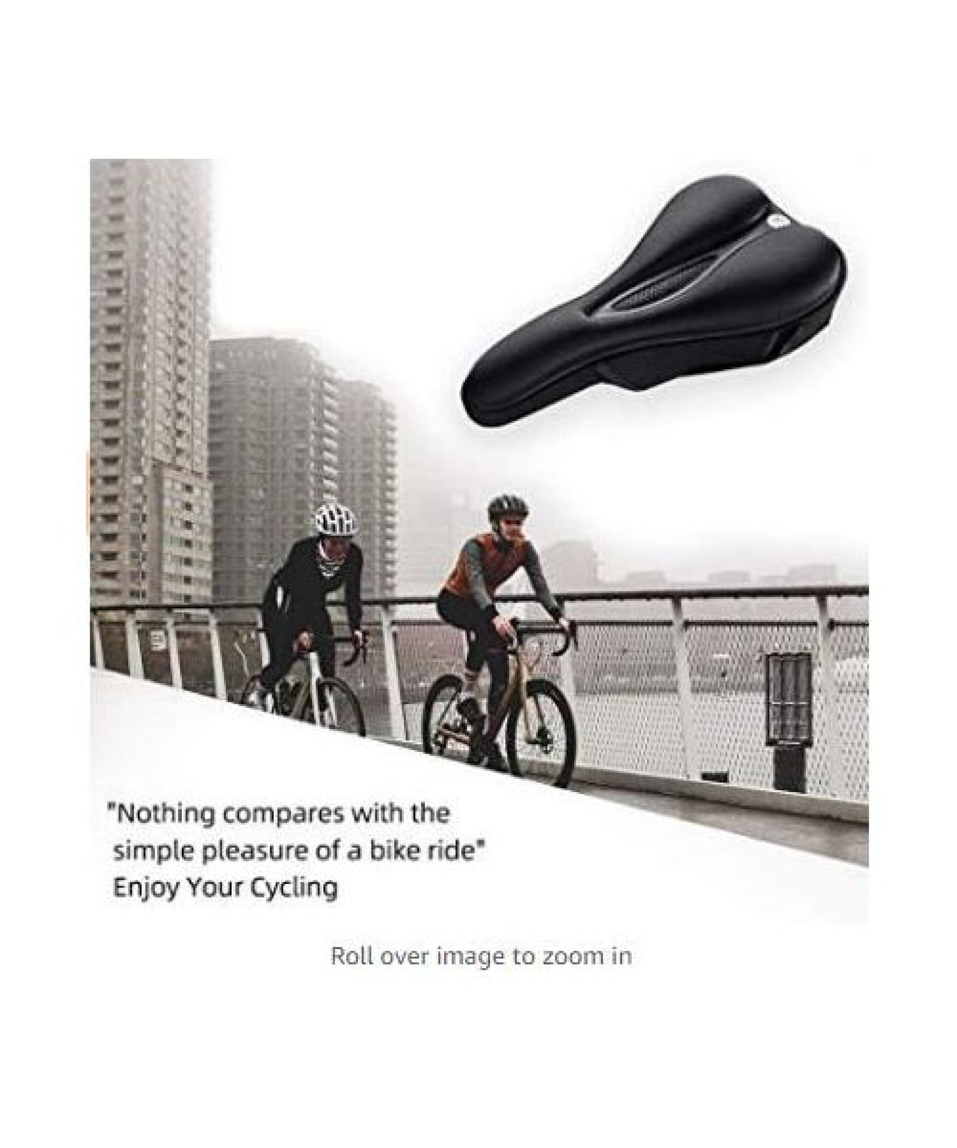 Rockbros LF047-S silicone gel bicycle seat cover size M - black