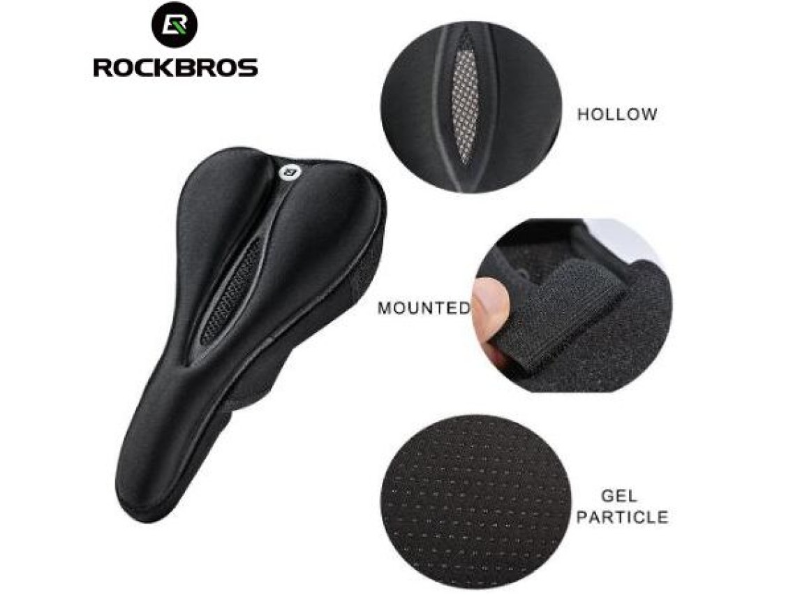 Rockbros LF047-S silicone gel bicycle seat cover size M - black