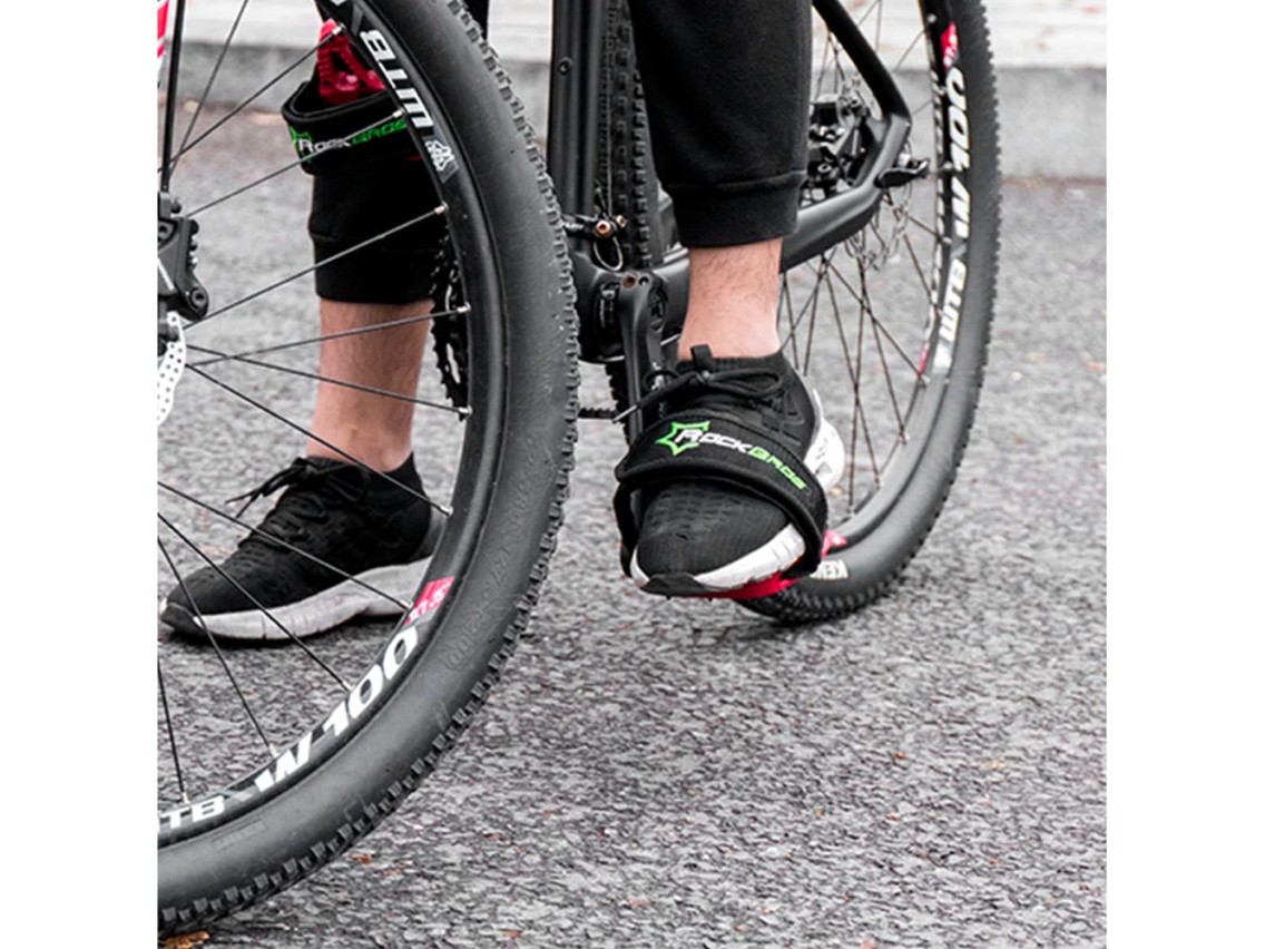 Correas para pedales de bicicleta Rockbros GZT1001BK (2 unidades) - Negras