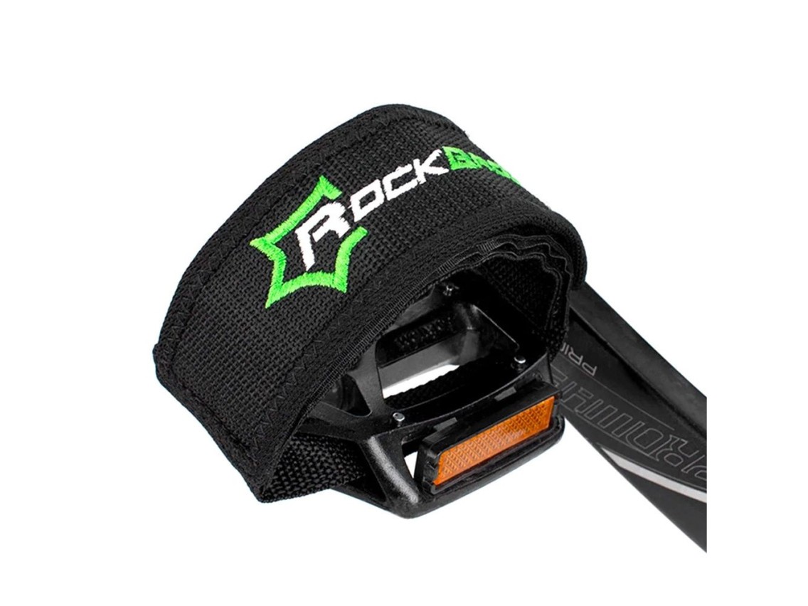 Correas para pedales de bicicleta Rockbros GZT1001BK (2 unidades) - Negras