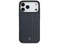 Funda MagSafe de piel Mercedes con estampado de hojas de laurel y rayas para iPhone 17 Pro Max - Azu Funda MagSafe de piel Mercedes con estampado de hojas de laurel y rayas para iPhone 17 Pro Max - Azu