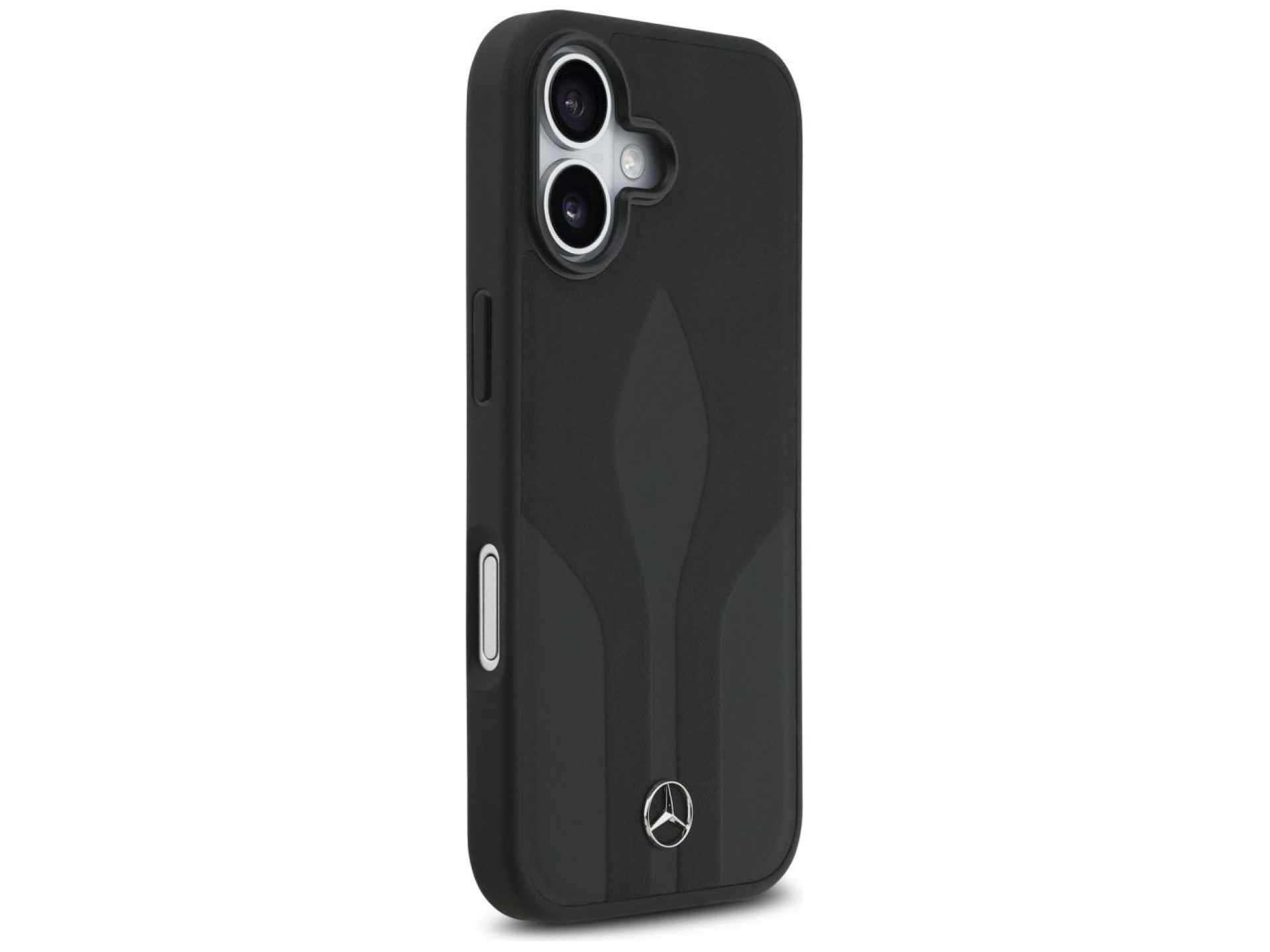 Capa Mercedes Leather The Move MagSafe para iPhone 17 - preta