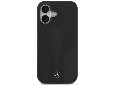 Mercedes Leather The Move MagSafe case for iPhone 17 - black Mercedes Leather The Move MagSafe case for iPhone 17 - black