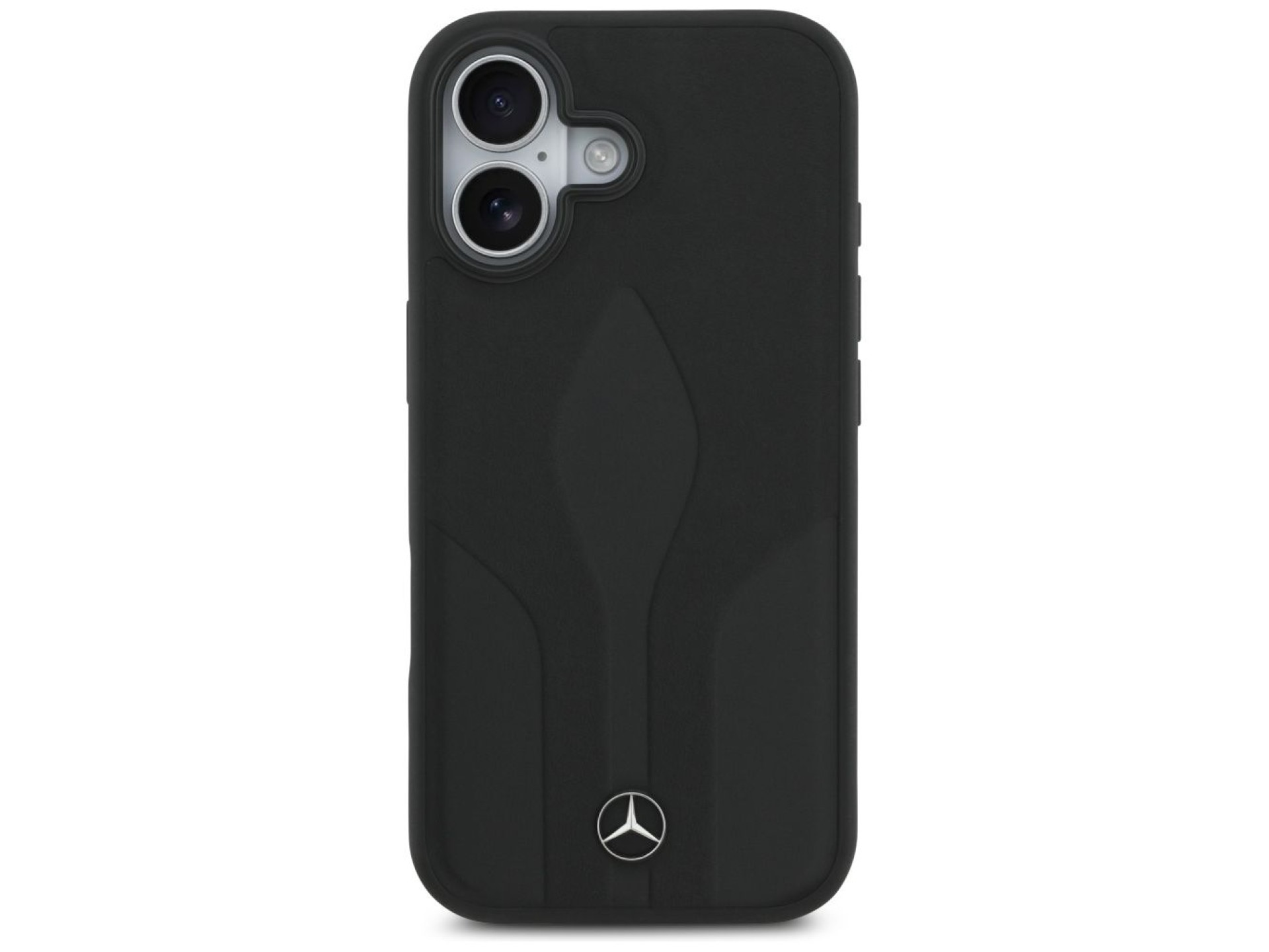 Capa Mercedes Leather The Move MagSafe para iPhone 17 - preta