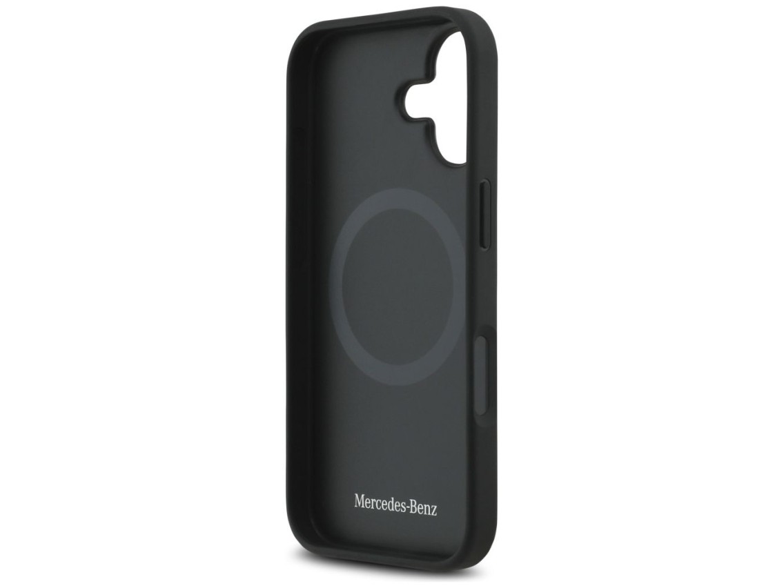 Funda Mercedes Leather The Move MagSafe para iPhone 17 - negra