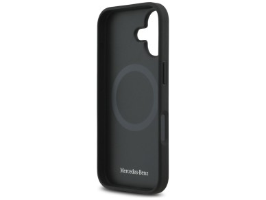 Mercedes Leather The Move MagSafe case for iPhone 17 - black Mercedes Leather The Move MagSafe case for iPhone 17 - black