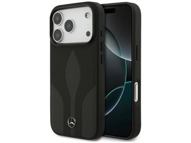 Mercedes Leather The Move MagSafe Case for iPhone 17 Pro - Black Mercedes Leather The Move MagSafe Case for iPhone 17 Pro - Black