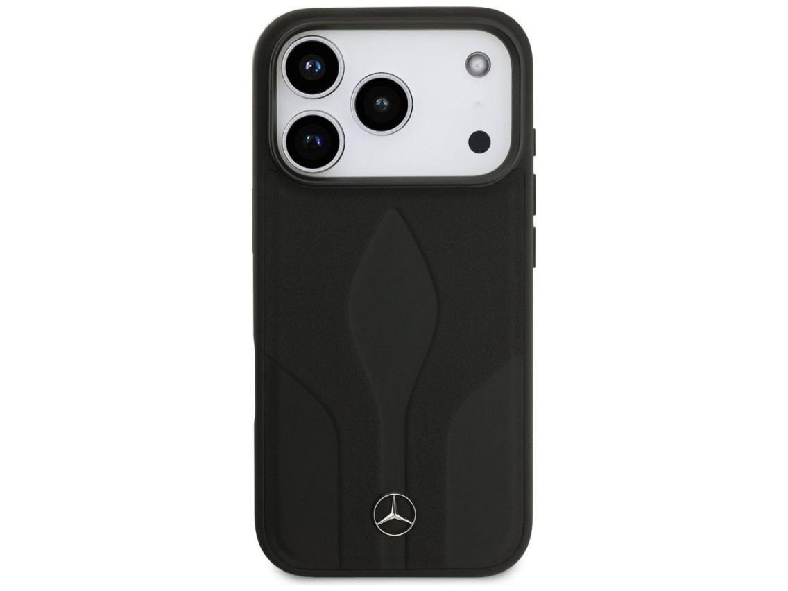 Funda Mercedes de cuero The Move MagSafe para iPhone 17 Pro - Negra