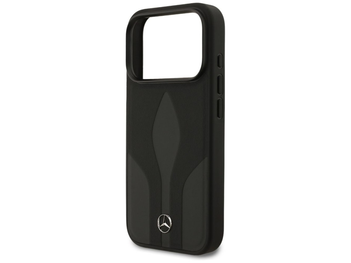 Funda Mercedes de cuero The Move MagSafe para iPhone 17 Pro - Negra