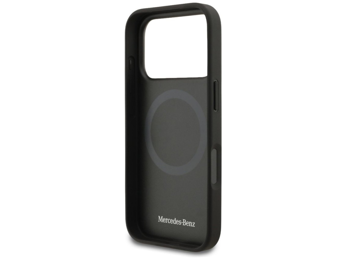 Funda Mercedes de cuero The Move MagSafe para iPhone 17 Pro - Negra