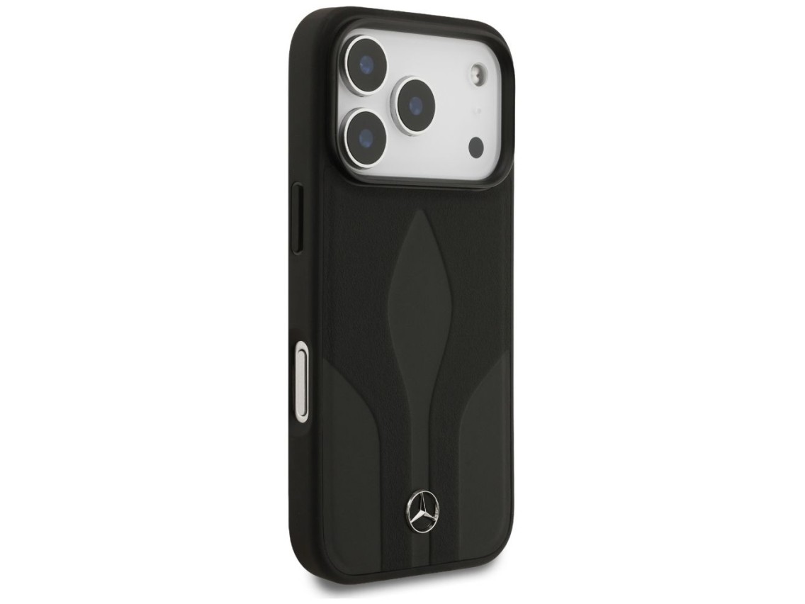 Funda Mercedes de cuero The Move MagSafe para iPhone 17 Pro - Negra