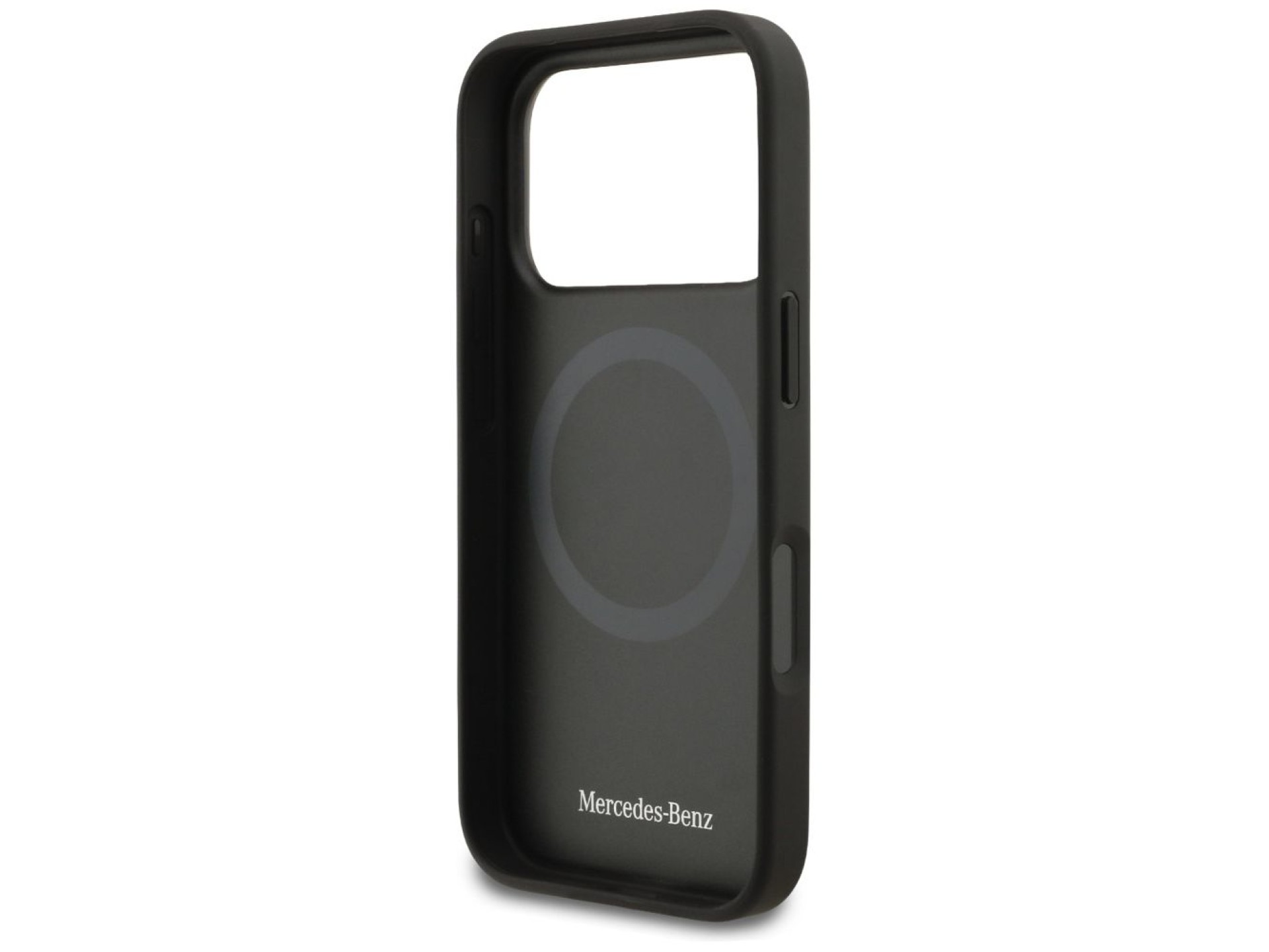 Capa Mercedes The Move MagSafe em couro para iPhone 17 Pro - Preta
