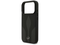 Capa Mercedes The Move MagSafe em couro para iPhone 17 Pro - Preta Capa Mercedes The Move MagSafe em couro para iPhone 17 Pro - Preta