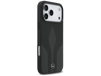 Mercedes Leather The Move MagSafe Case for iPhone 17 Pro Max - Black Mercedes Leather The Move MagSafe Case for iPhone 17 Pro Max - Black